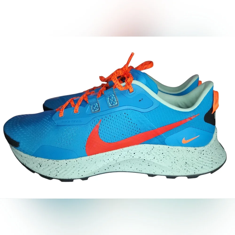 NWOB Nike Pegasus Trail 3 'Laser Blue Habanero Red', Mens 13 - Picture 3 of 10